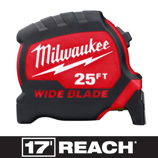 25 ft. x 1-5/16 in. Wide Blade Tape Measure with 17 ft. Reach (48-22-0225) 25 ft. x 1-5/16 in. Wide Blade Tape Measure with 17 ft. Reach (48-22-0225)